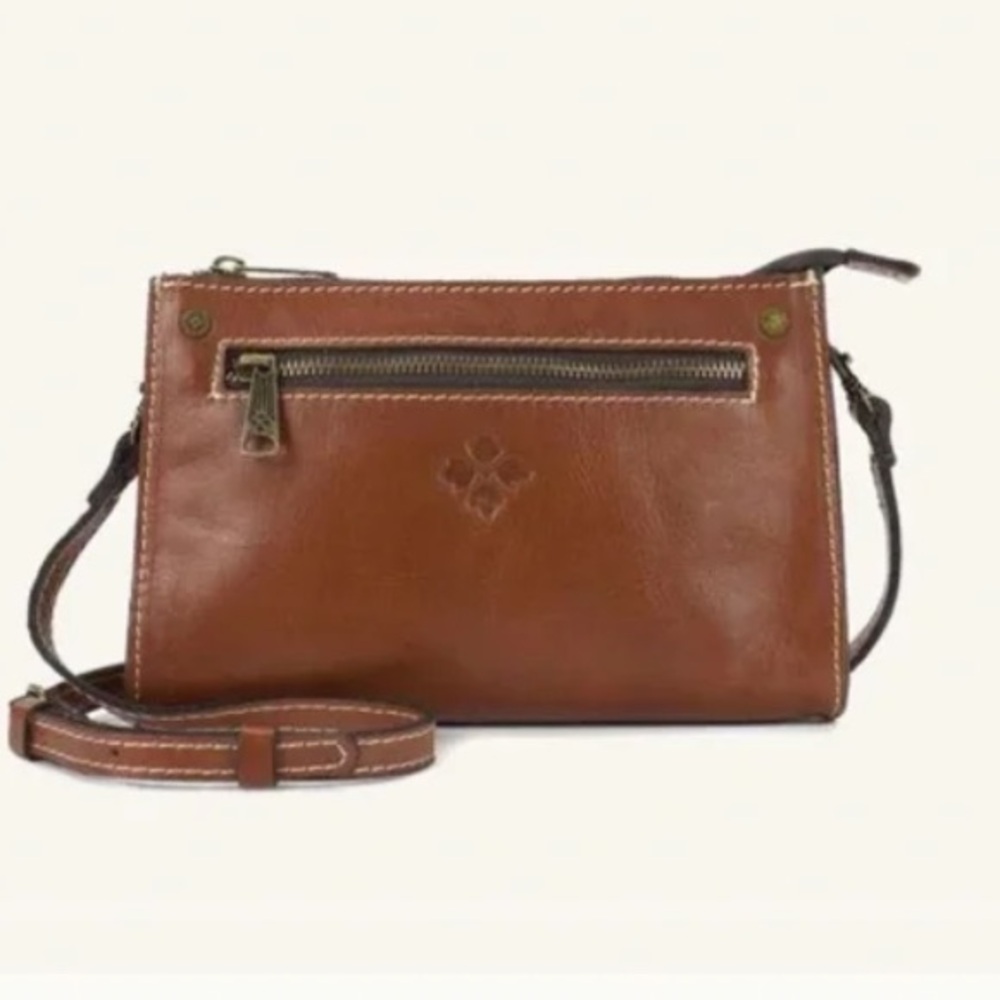 Patricia Nash Turati Leather Crossbody Bag with TWO Straps